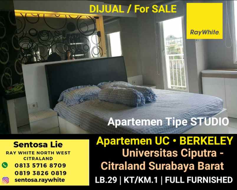 dijual apartemen jalan universitas ciputra