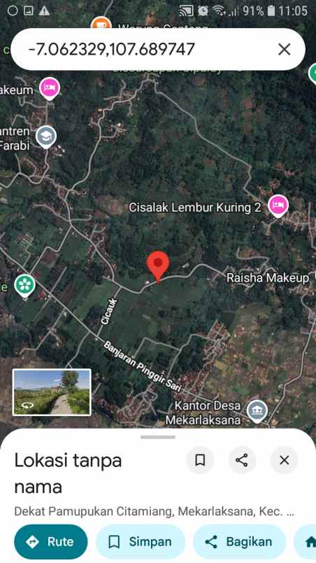 dijual murah lahan bandung selatan ciparay kab bandung