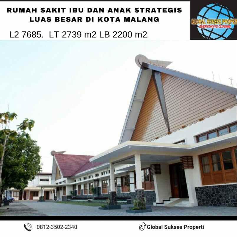 dijual ruko gudang kantor blimbing