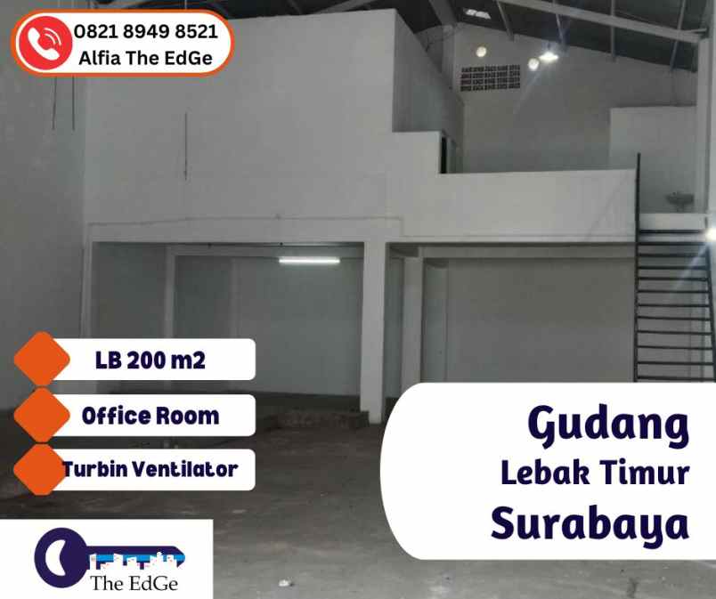 dijual ruko gudang kantor jl lebak timur