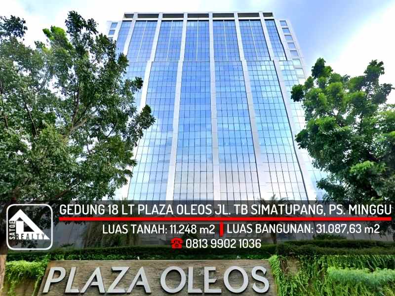 dijual ruko gudang kantor jl tb simatupang pasar