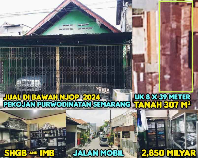dijual ruko gudang kantor purwodinaran
