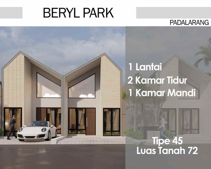 dijual rumah 1 lantai mewah dekat stasiun kerera cepat