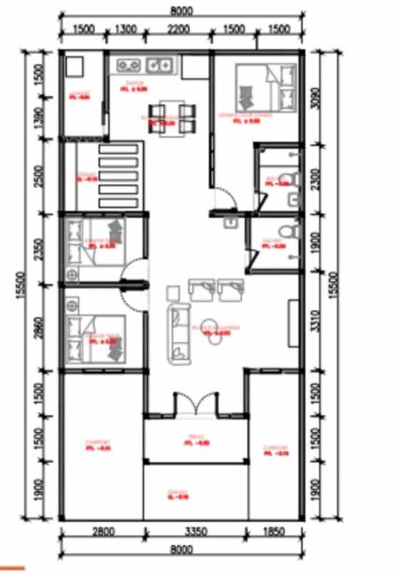 dijual rumah baru modern minimalis lokasi sawojajar 1