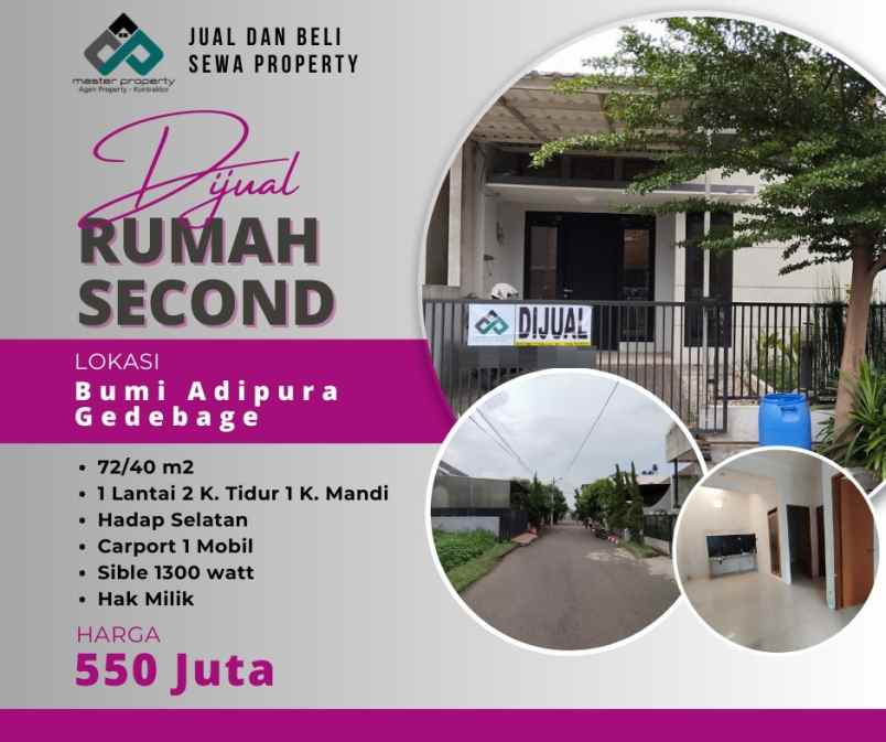 dijual rumah bumi adipura