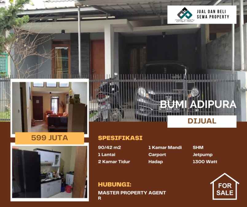 dijual rumah bumi adipura