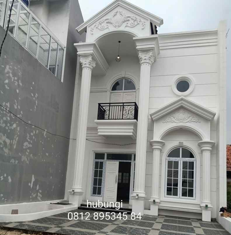 dijual rumah cantik modern classik dua lantai