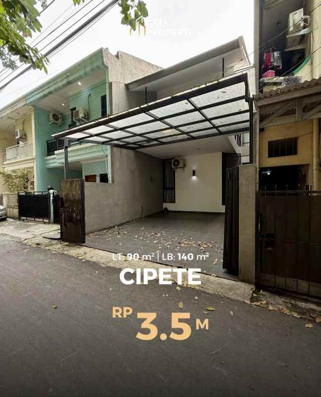dijual rumah cipete utara