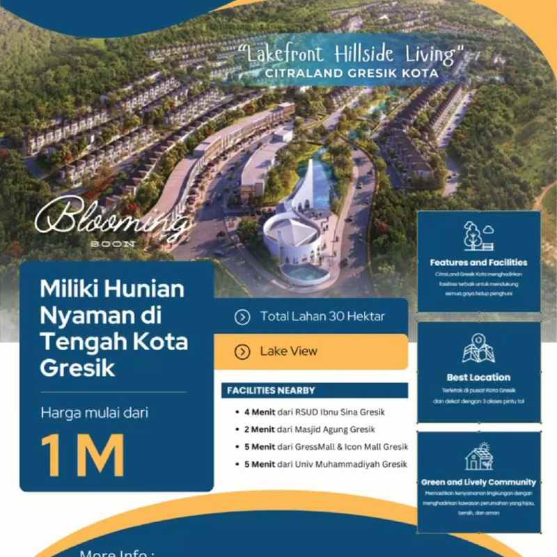 dijual rumah citraland blue oasis