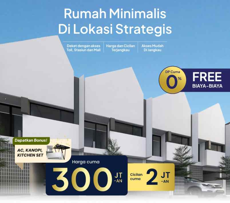 dijual rumah compact brand new lokasi sawangan depok