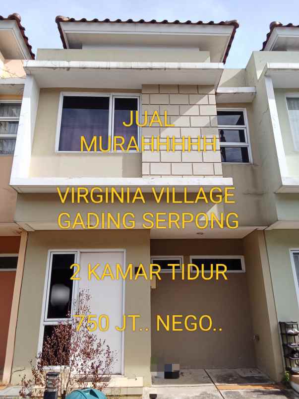 dijual rumah di virginia village gading serpong