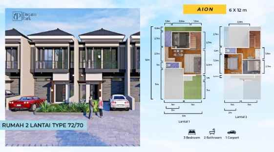 dijual rumah dream park residence