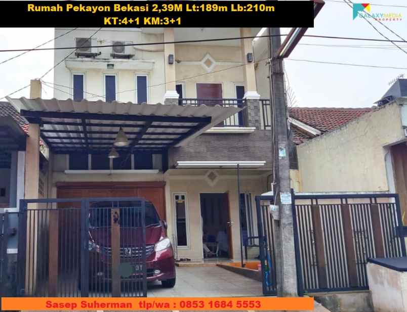 dijual rumah galaxy pekayon bekasi