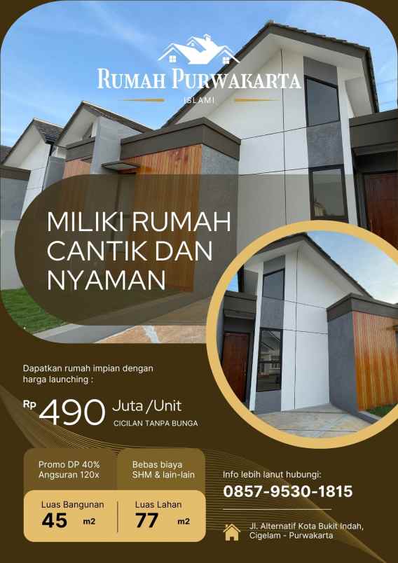 dijual rumah jalan alternatif kota