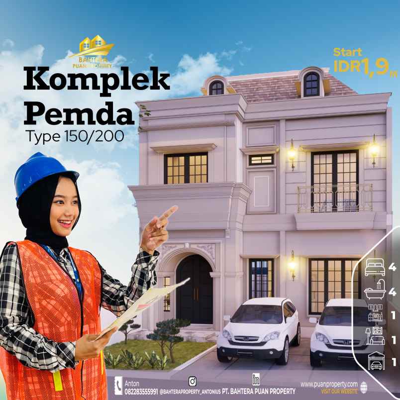 dijual rumah jalan cemara kuanda