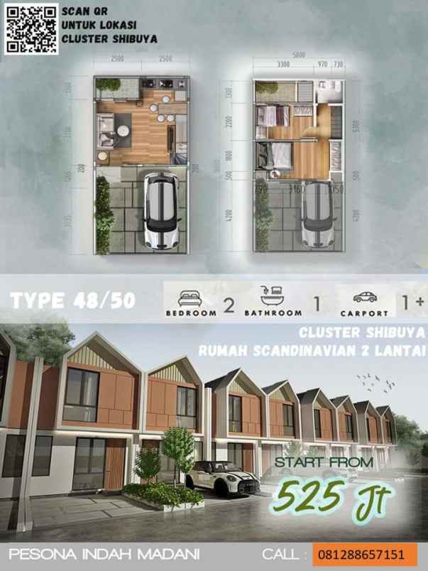 dijual rumah jalan h aman kalibaru depok