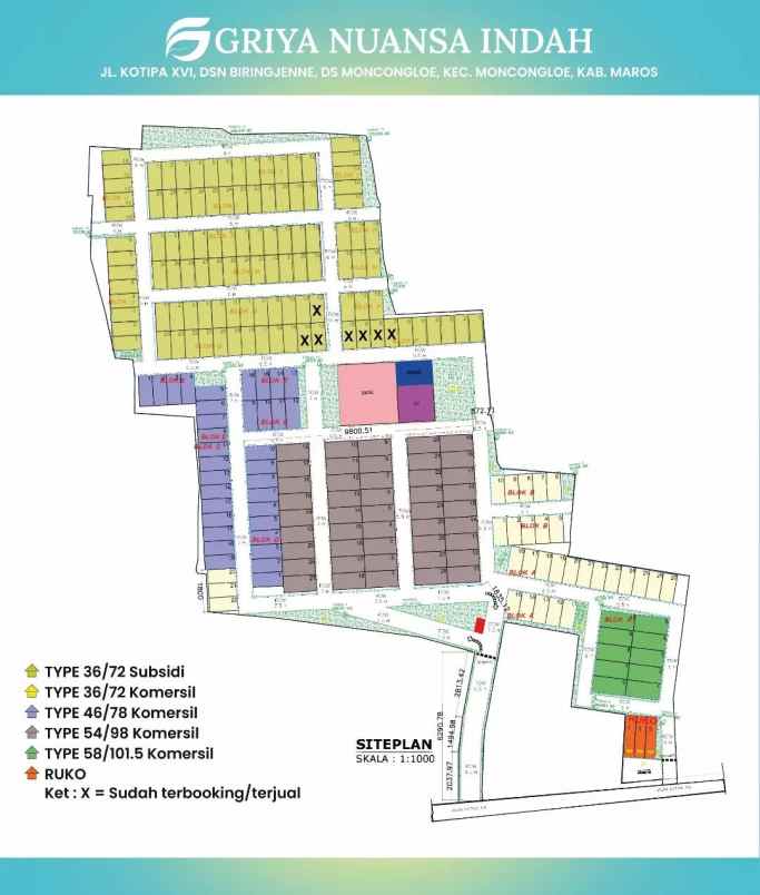 dijual rumah jalan kotipa moncongloe