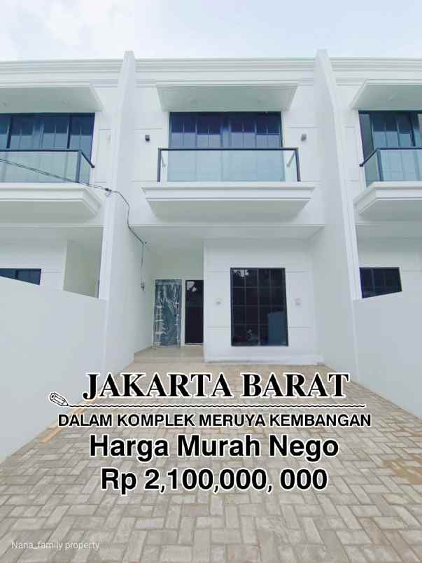 dijual rumah jalan raya meruya