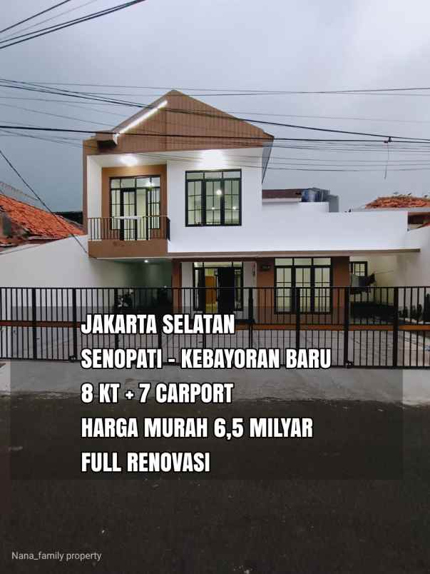 dijual rumah jalan raya senopati