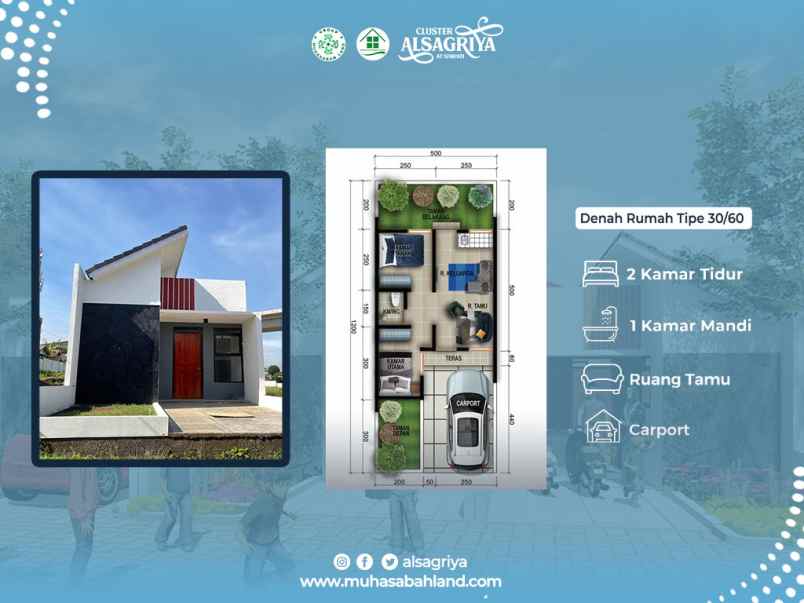 dijual rumah jalan simpati