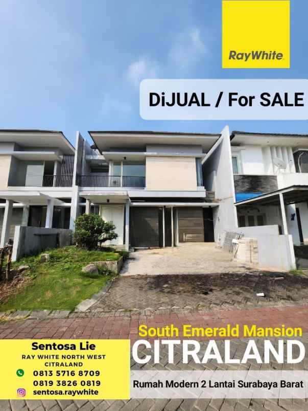 dijual rumah jalan south emerald