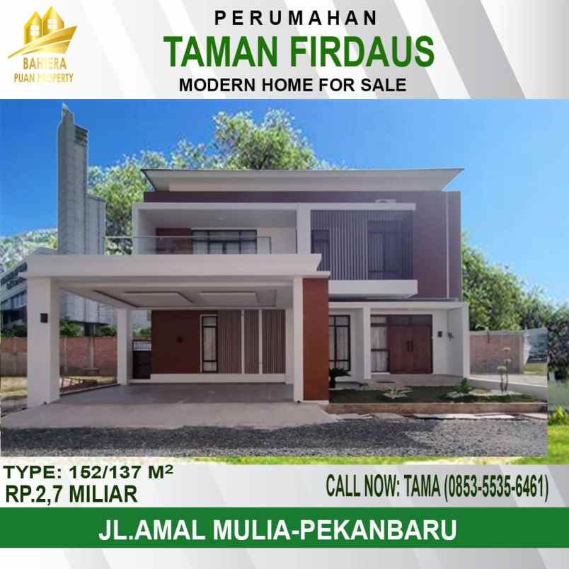 dijual rumah jl amal mulia labuh baru