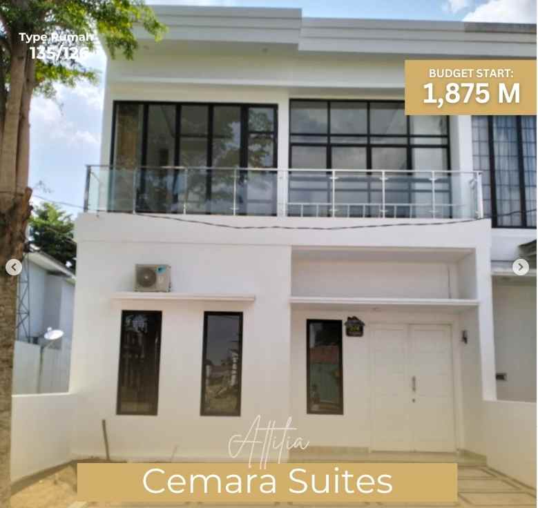 dijual rumah jl cemara kipas