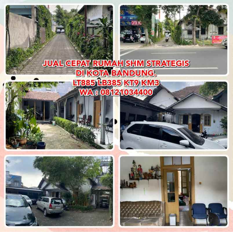 dijual rumah jl cicendo 19a kota bandung