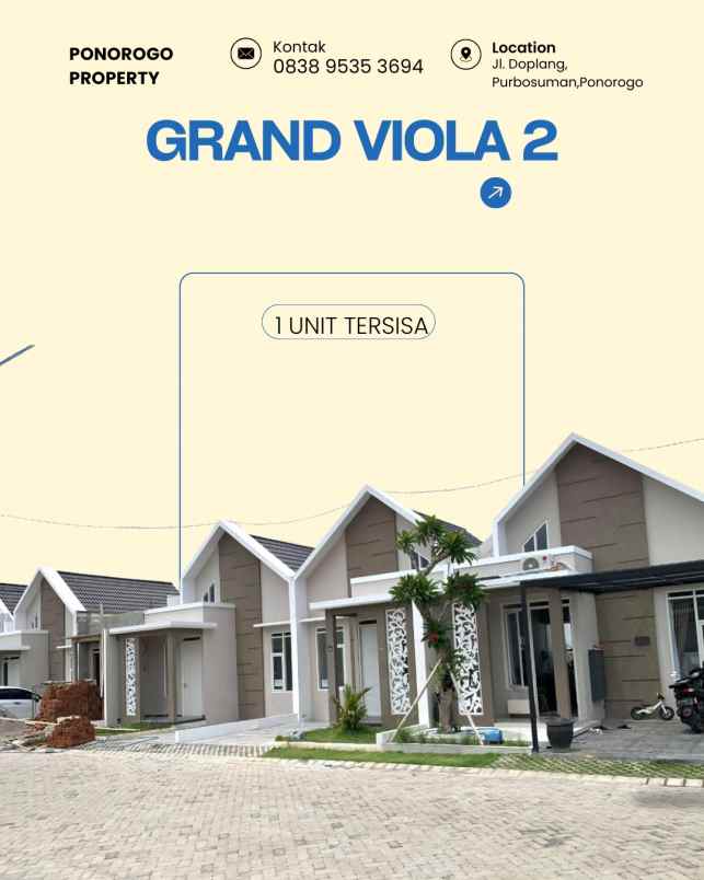 dijual rumah jl doplang purbosuman ponorogo