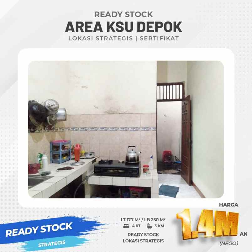 dijual rumah jl ksu