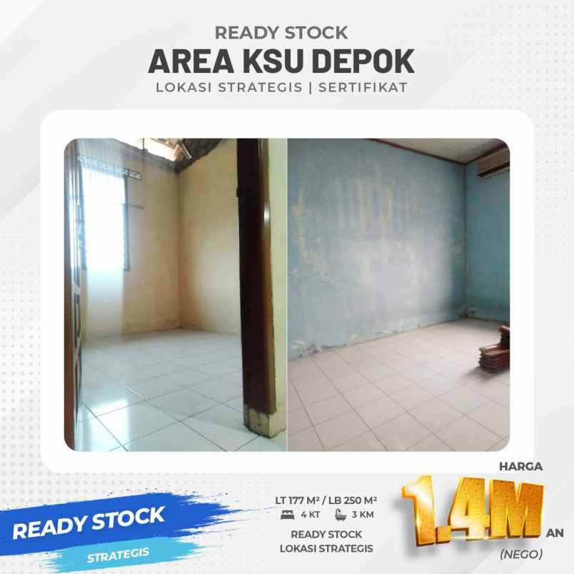 dijual rumah jl ksu