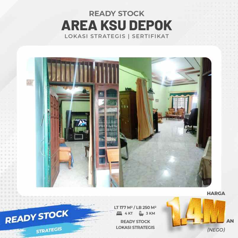 dijual rumah jl ksu