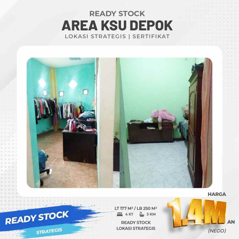 dijual rumah jl ksu