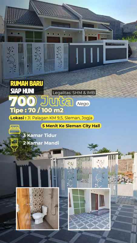 dijual rumah jl palagan km 9