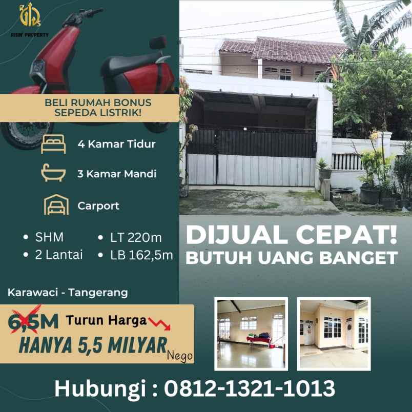 dijual rumah karawaci