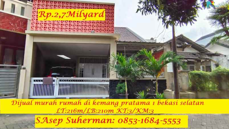 dijual rumah kemang pratama bekasi jawa