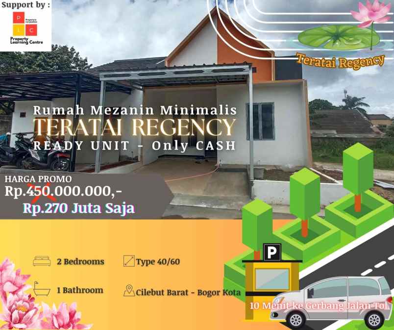 dijual rumah kencana cilebut