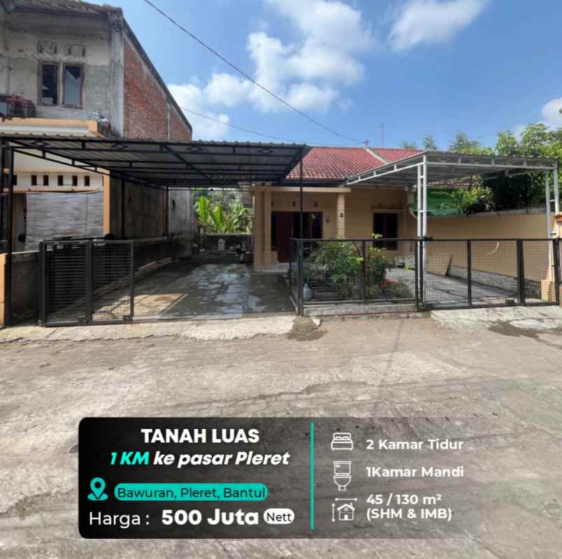 dijual rumah kepanewon pleret
