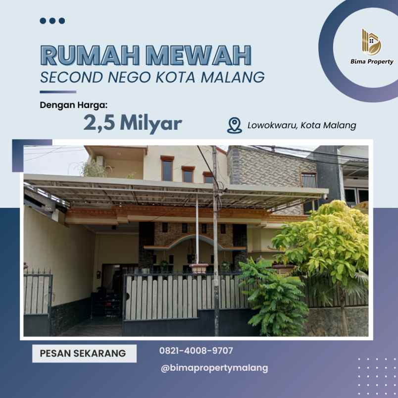 dijual rumah lowokwaru