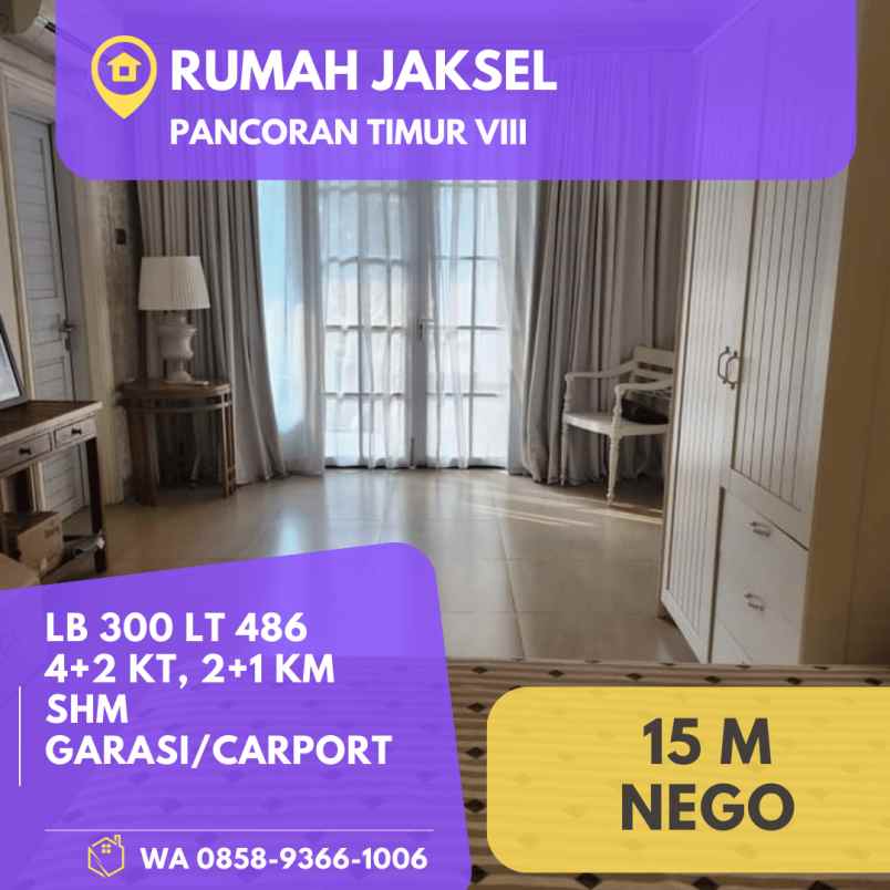 dijual rumah pancoran timur viii