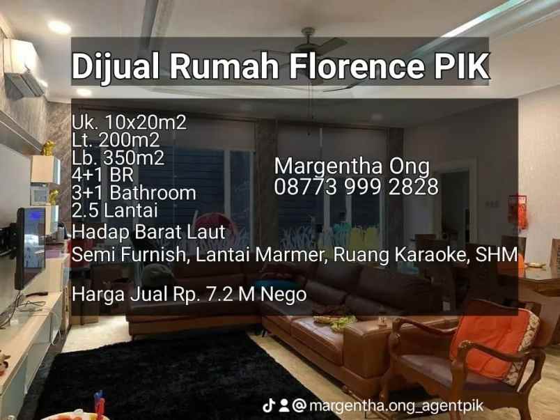 dijual rumah pantai indah kapuk