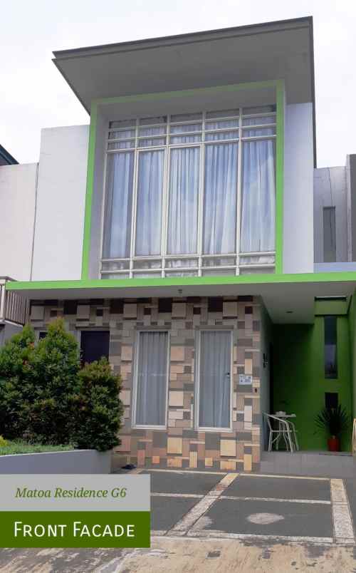 dijual rumah perumahan matoa residence