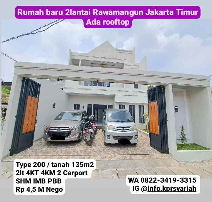 dijual rumah rawamangun