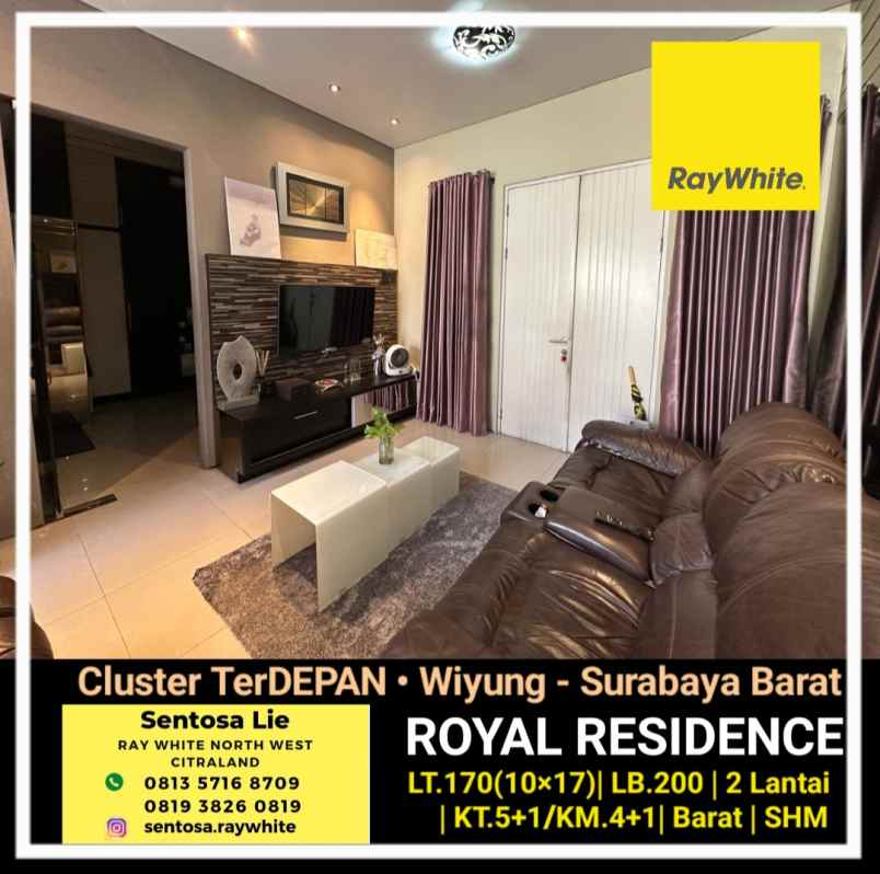 dijual rumah royal residence