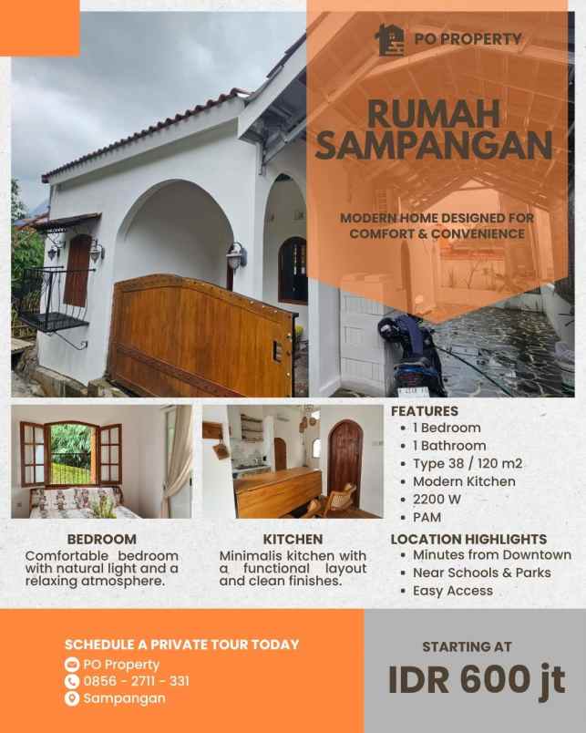 dijual rumah sampangan