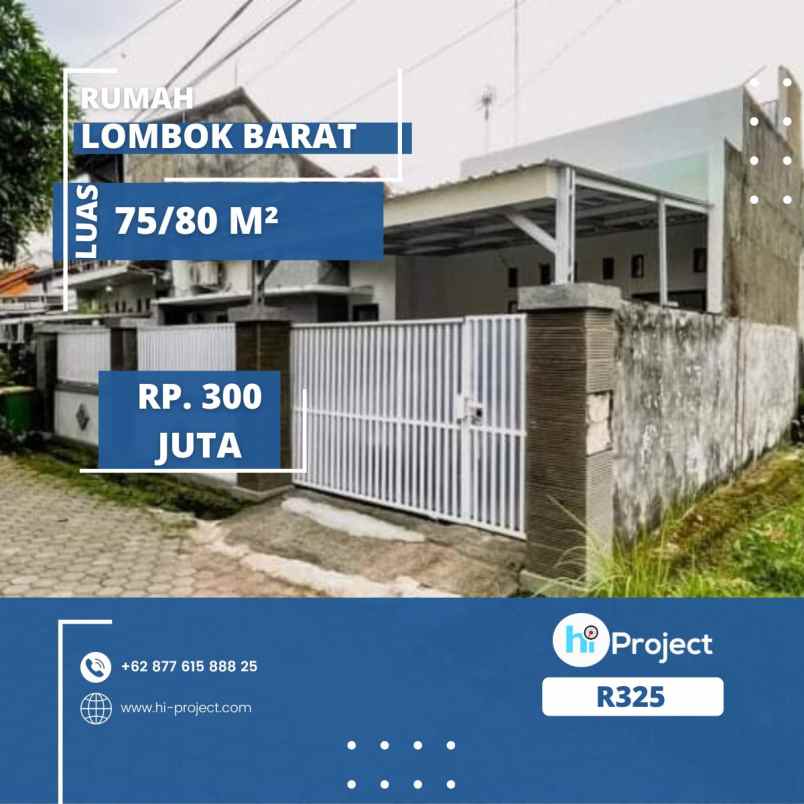 dijual rumah senteluk batu layar