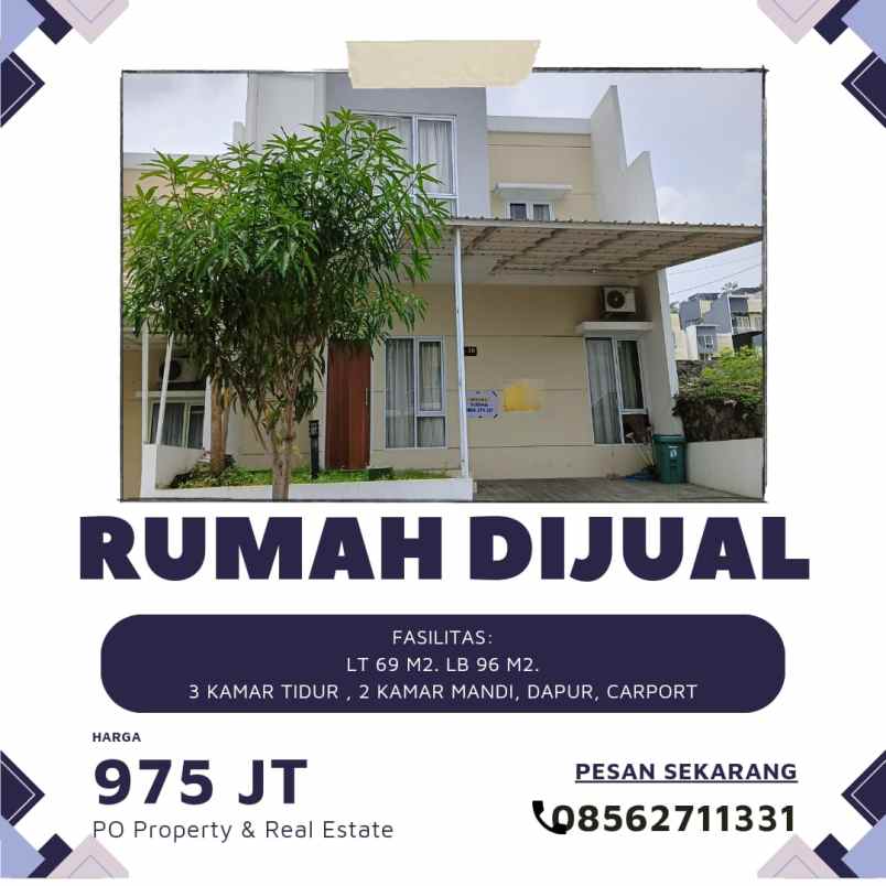 dijual rumah siranda view bukit kencana