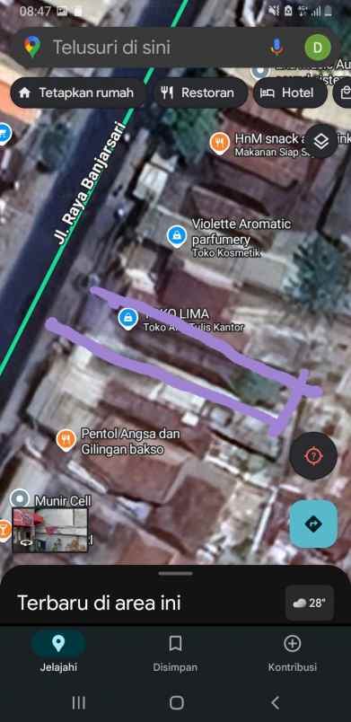 dijual rumah strategis di ds banjarsari cerme gresik