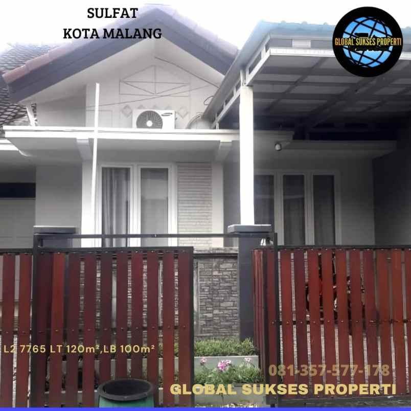 dijual rumah sulfat