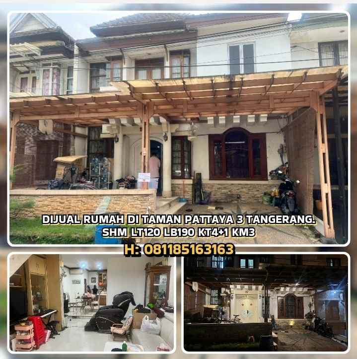 dijual rumah taman pattaya 3 curug